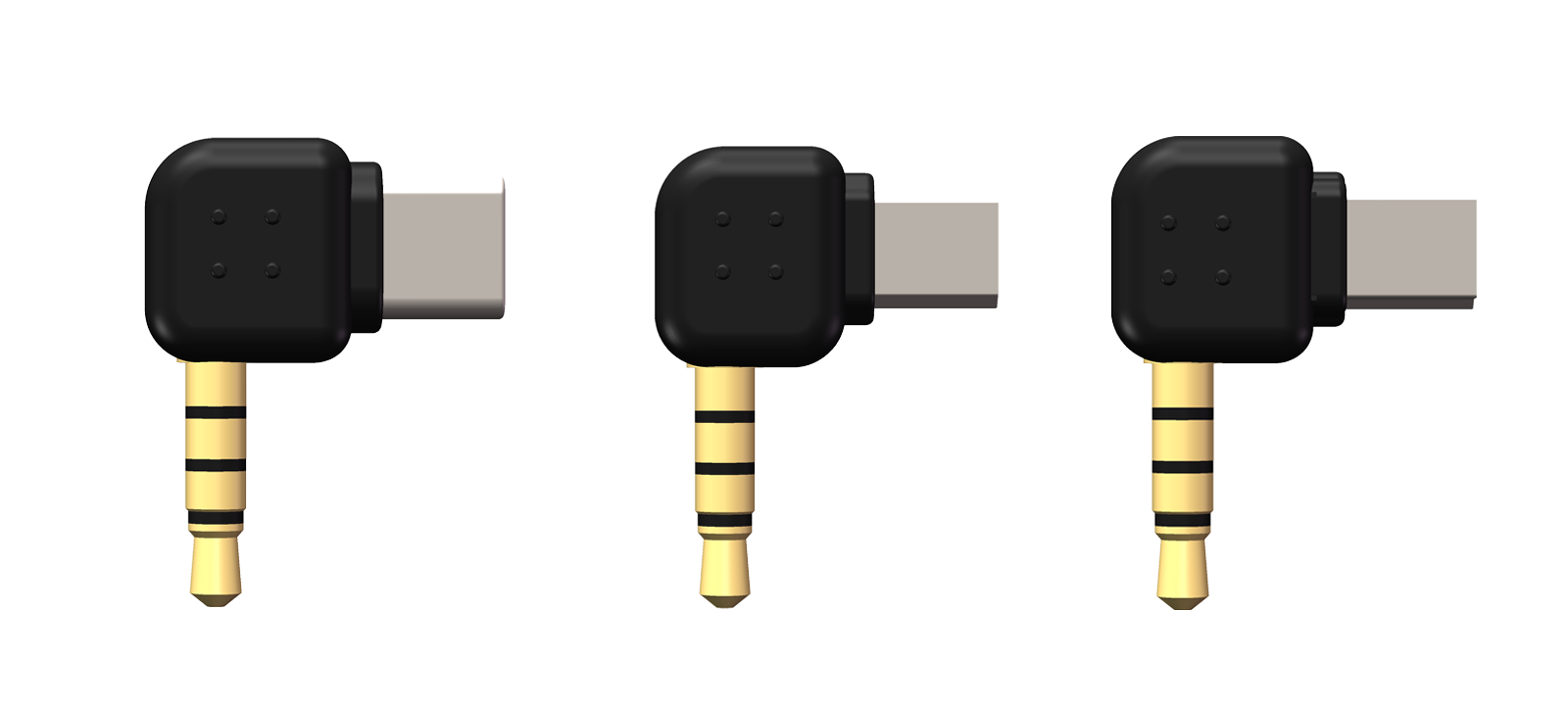 The four adapter plugs for Io Pro