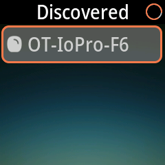 Remote: Io Pro in the Discovered list