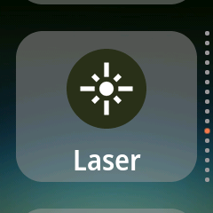 Program menu showing the Laser program